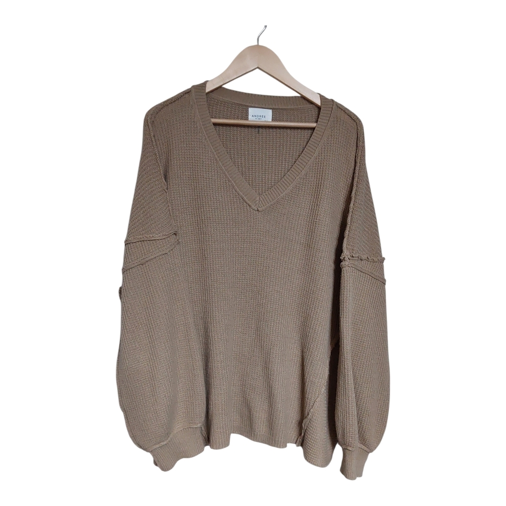 💚Andre By Unit Cozy Knit V-Neck Sweater